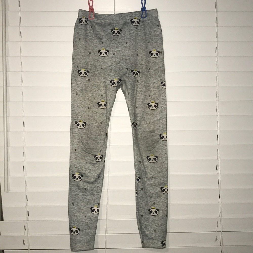 Girls panda leggings